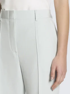 Discount Brioni Aqua green silk cady flare trousers