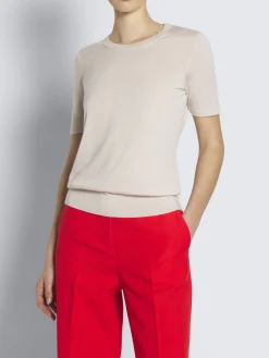 Sale Brioni Beige cashmere and silk T-shirt