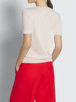 Sale Brioni Beige cashmere and silk T-shirt