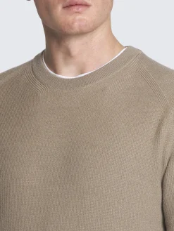 Online Brioni Beige cashmere and wool crewneck sweater