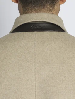 Discount Brioni cashmere double-splittable field jacket Beige