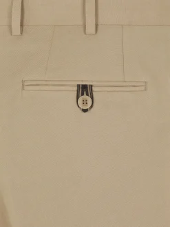 Discount Brioni linen and cotton Pienza trousers Beige