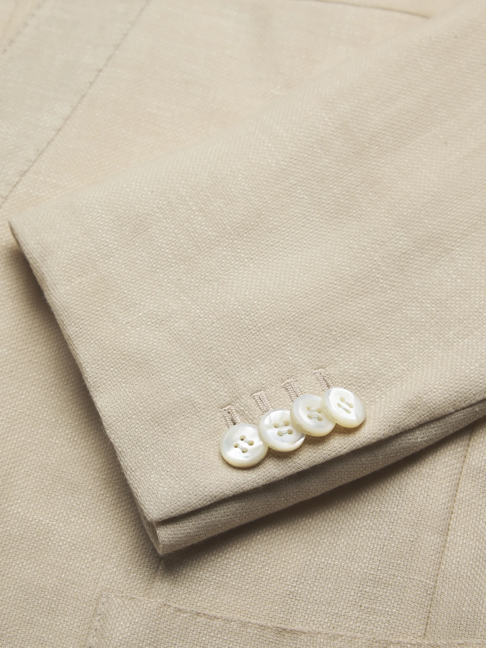 Discount Brioni Beige linen, wool and silk Jardigan