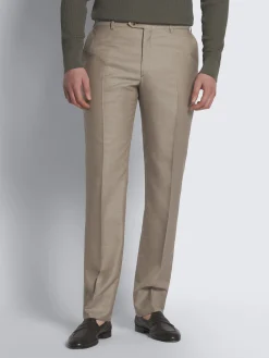 Clearance Brioni micro-checked Super 150's wool and silk Brunico suit Beige