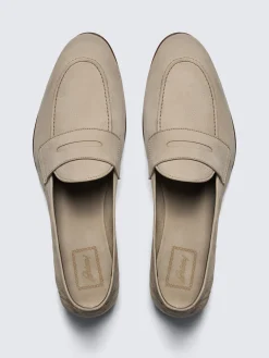 Hot Brioni nubuck Appia penny loafers Beige