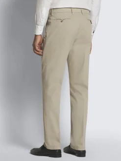 Hot Brioni organic stretch cotton Pienza trousers Beige