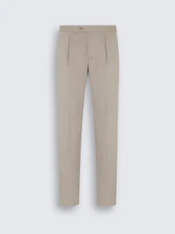 Discount Brioni Sea Island cotton and wool Firenze trousers Beige