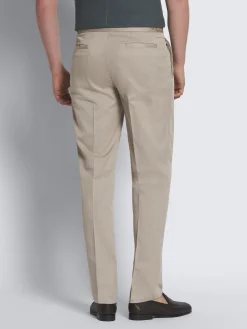 Discount Brioni Sea Island cotton and wool Firenze trousers Beige