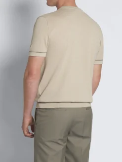 Discount Brioni Beige Sea Island cotton piqué T-shirt