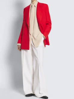 Fashion Brioni Beige silk cady shirt