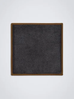 Sale Brioni and ochre silk tricot pocket square Black