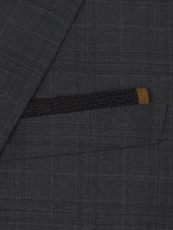 Sale Brioni and ochre silk tricot pocket square Black