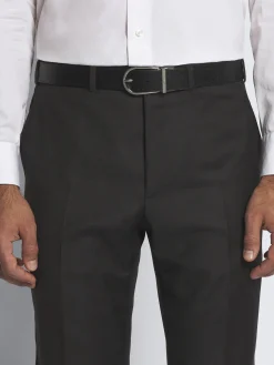 Online Brioni calf and grained leather reversible belt Black