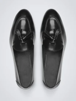 Clearance Brioni calf leather Appia tassel loafers Black