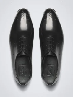 New Brioni calf leather Elysium oxford shoes Black