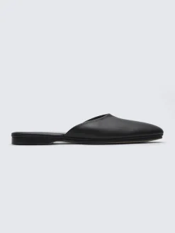 Best Brioni calfskin mules Black