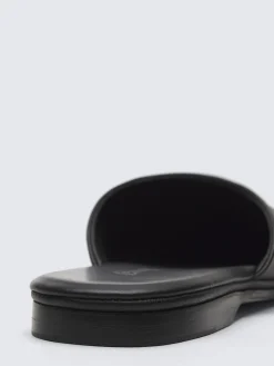 Best Brioni calfskin mules Black