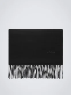 Clearance Brioni cashmere scarf Black
