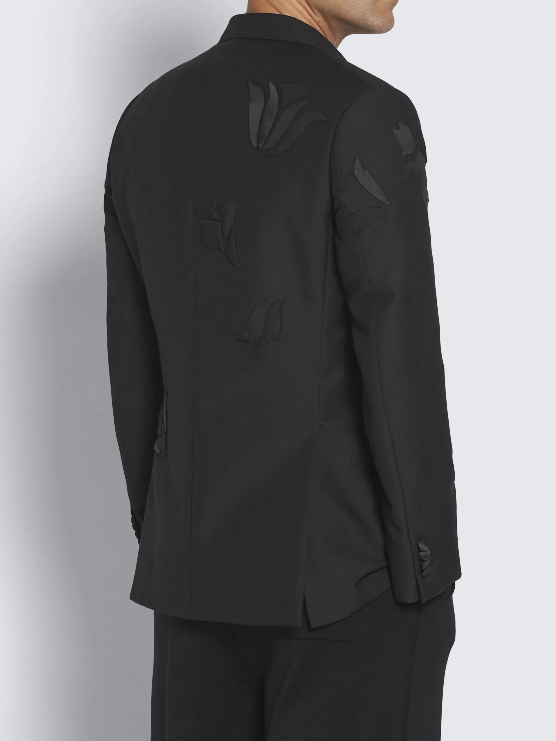 Outlet Brioni cashmere, wool and mohair Narciso tuxedo jacket Black