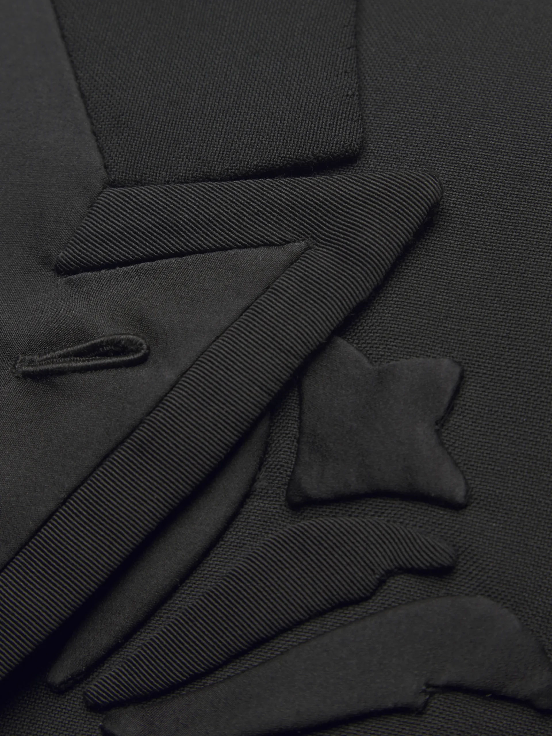 Outlet Brioni cashmere, wool and mohair Narciso tuxedo jacket Black
