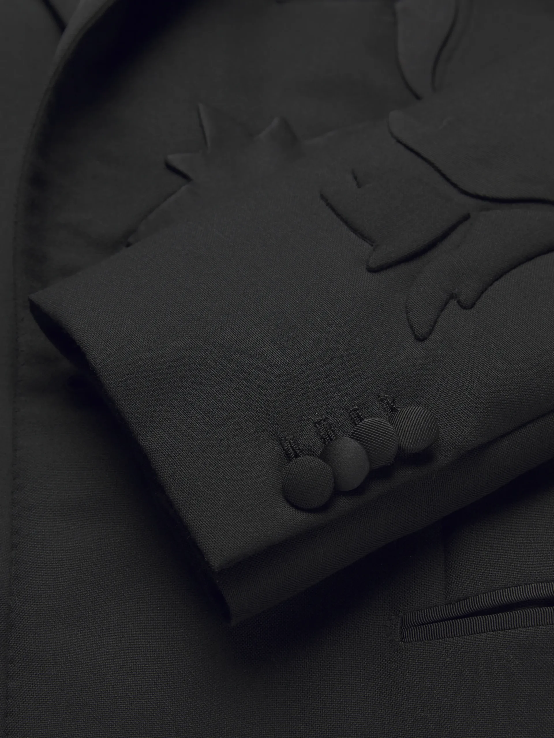 Outlet Brioni cashmere, wool and mohair Narciso tuxedo jacket Black