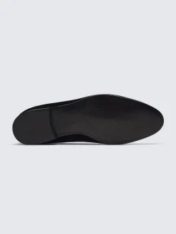 Discount Brioni cotton velvet evening loafers Black