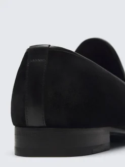 Discount Brioni cotton velvet evening loafers Black