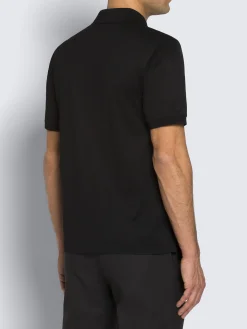 Sale Brioni cotton zip polo Black