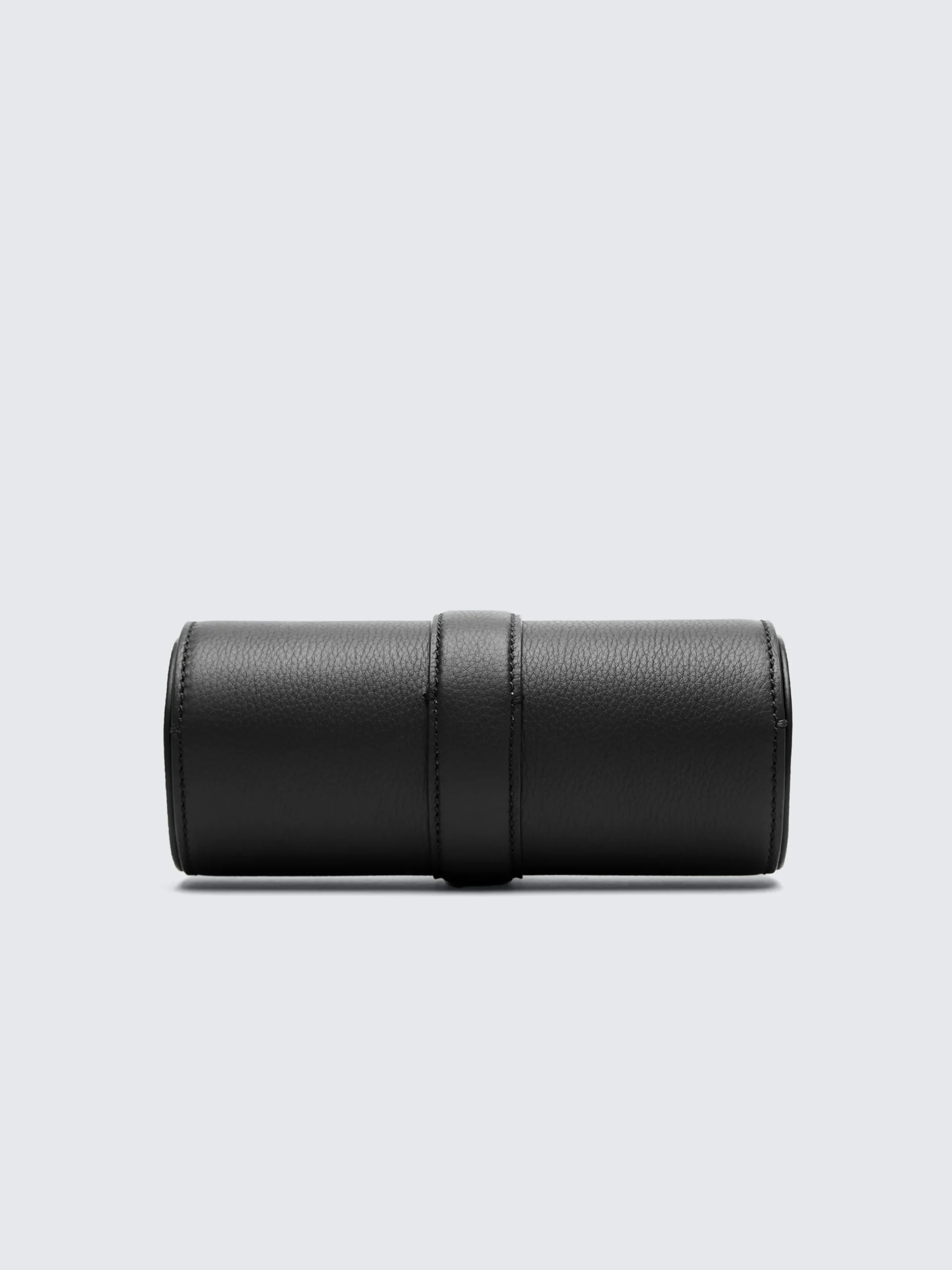 Sale Brioni grained leather watch case Black