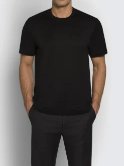 Discount Brioni logo cotton T-shirt Black