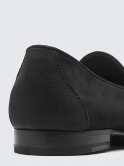 Clearance Brioni nubuck Appia penny loafer Black