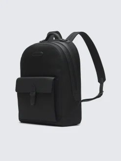 Online Brioni nylon and grained leather backpack Black