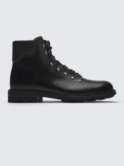 Online Brioni oiled calf leather St. Moritz hiking boots Black