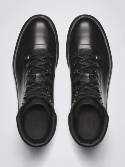 Online Brioni oiled calf leather St. Moritz hiking boots Black