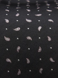 Clearance Brioni paisley motif silk tie Black