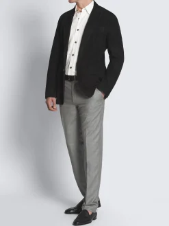 Outlet Brioni Black suede Monti blazer