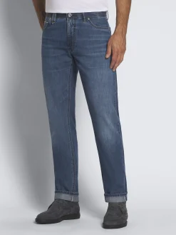 Sale Brioni Blue cotton selvedge denim Meribel jeans Denim blue