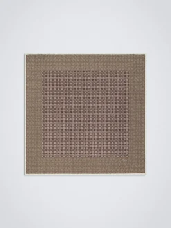 Sale Brioni and light brown silk pocket square Bordeaux