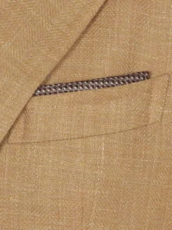 Sale Brioni and light brown silk pocket square Bordeaux