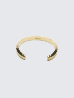 Outlet Brioni Bronze hammered bracelet Gold