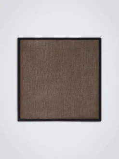 Best Brioni and black knitted silk pocket square Brown