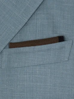 Best Brioni and black knitted silk pocket square Brown