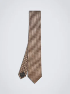 Discount Brioni and lead grey silk dégradé tie Brown
