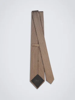 Discount Brioni and lead grey silk dégradé tie Brown