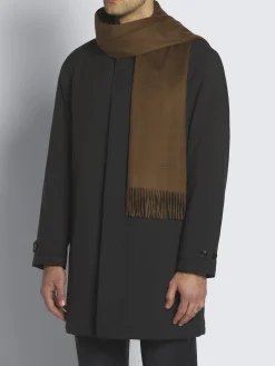 Outlet Brioni cashmere scarf Brown