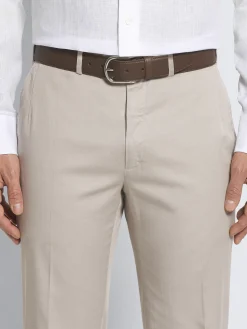 Clearance Brioni grained leather belt Brown