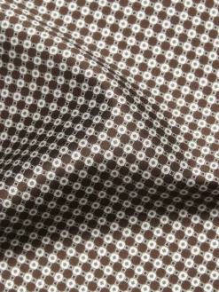 Online Brioni micro motif silk pocket square Brown