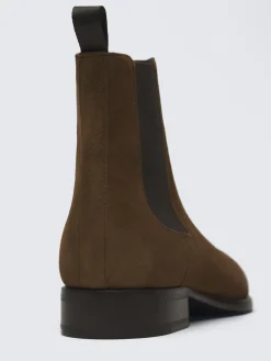 Sale Brioni suede Milano chelsea boots Brown
