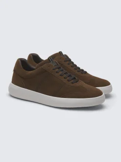 New Brioni suede Olympia sneakers Brown