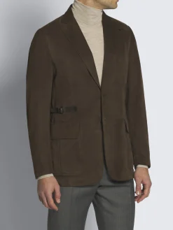 Hot Brioni suede Travel jacket Brown